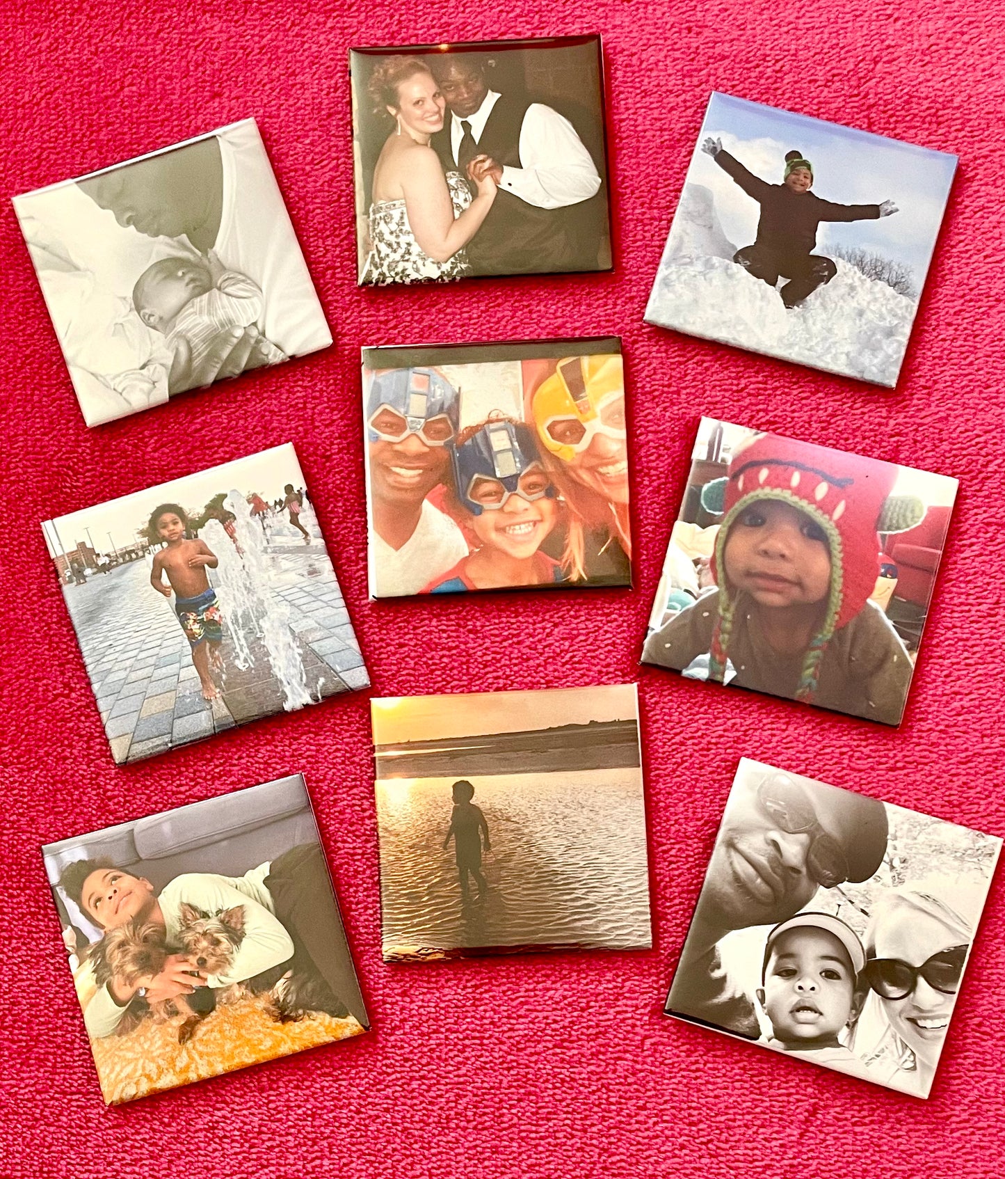 2x2 Custom Photo Magnets (Set of 9)