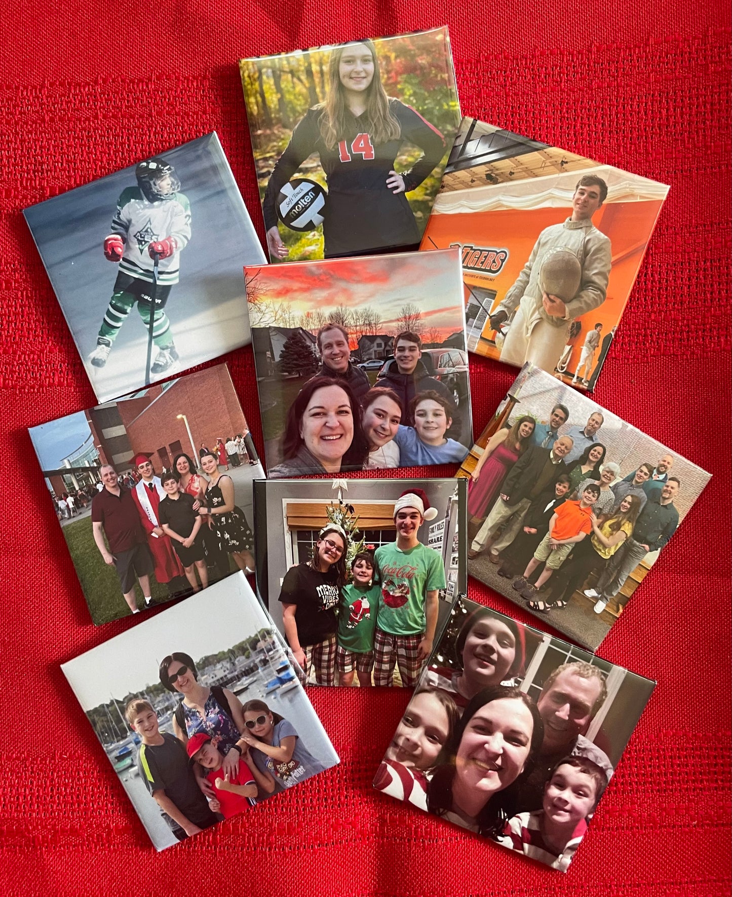 2x2 Custom Photo Magnets (Set of 9)